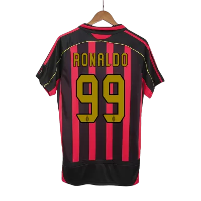 Camiseta Retro 2006/07 RONALDO #99 AC Milan Primera Equipación Local Hombre - Versión Hincha - camisetasfutbol