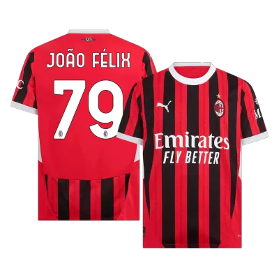 Calidad Premium Camiseta JOÃO FÉLIX #79 AC Milan 2024/25 Primera Equipación Local Hombre - Versión Hincha - camisetasfutbol