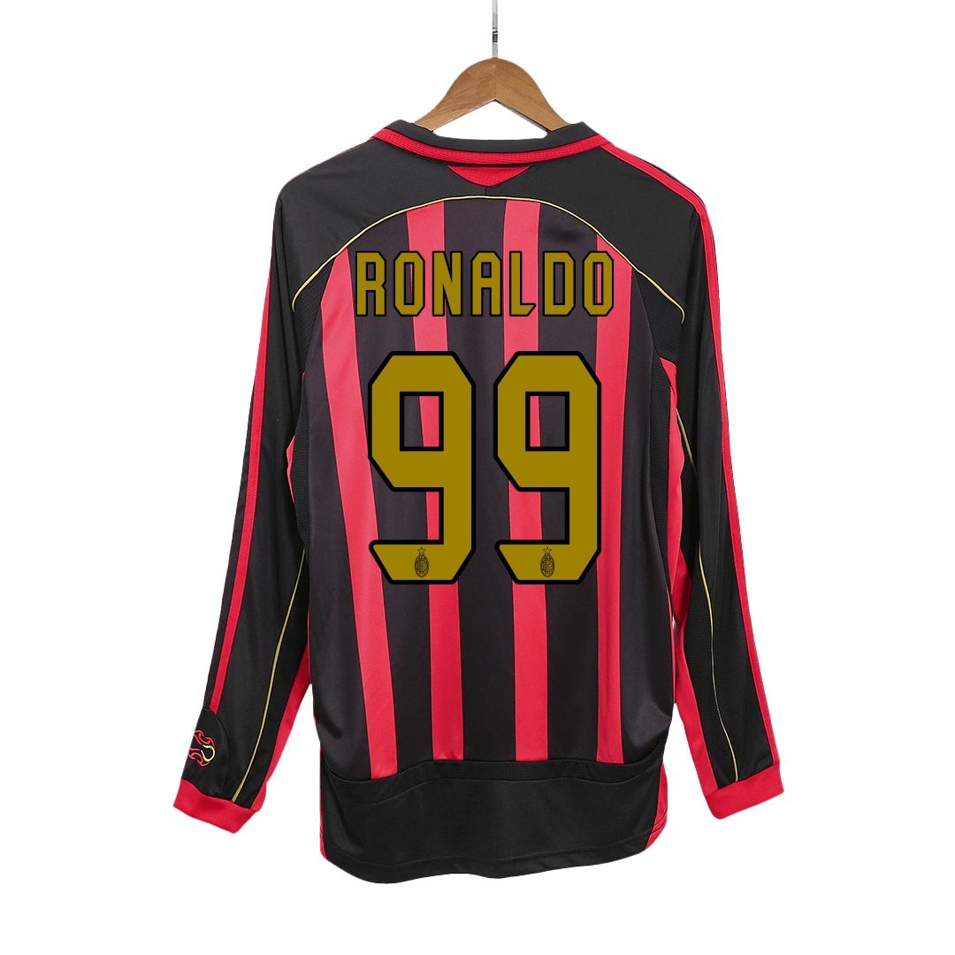 Camiseta Retro 2006/07 RONALDO #99 AC Milan Primera Equipación