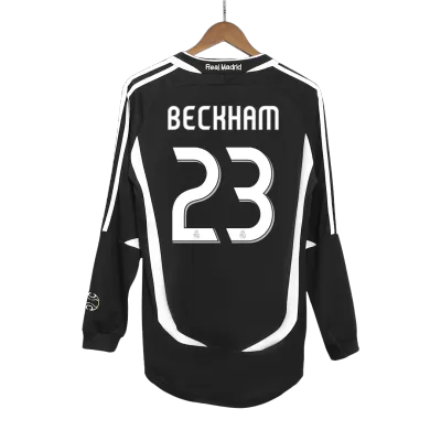 Camiseta Retro 2006/07 BECKHAM #23 Real Madrid Segunda Equipación Visitante Manga Larga Hombre - Versión Hincha - camisetasfutbol