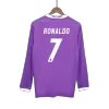 Camiseta Retro 2016/17 RONALDO #7 Real Madrid Segunda Equipación Visitante Manga Larga Hombre - Versión Hincha - camisetasfutbol