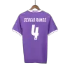 Camiseta Retro 2016/17 SERGIO RAMOS #4 Real Madrid Segunda Equipación Visitante Hombre - Versión Hincha - camisetasfutbol