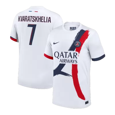 Camiseta KVARATSKHELIA #7 PSG 2024/25 Segunda Equipación Visitante Hombre - Versión Hincha - camisetasfutbol