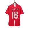 UCL Camiseta SCHOLES #18 Manchester United 2007/08 Primera Equipación Local Hombre - Versión Hincha - camisetasfutbol