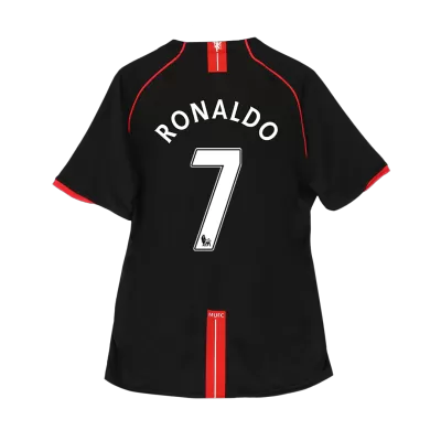 Camiseta Retro 2007/08 RONALDO #7 Manchester United Segunda Equipación Visitante Hombre - Versión Hincha - camisetasfutbol