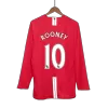 Camiseta Retro 2007/08 ROONEY #10 Manchester United Primera Equipación Manga Larga Local Hombre - Versión Hincha - camisetasfutbol