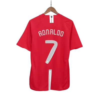 UCL Camiseta RONALDO #7 Manchester United 2007/08 Primera Equipación Local Hombre - Versión Hincha - camisetasfutbol