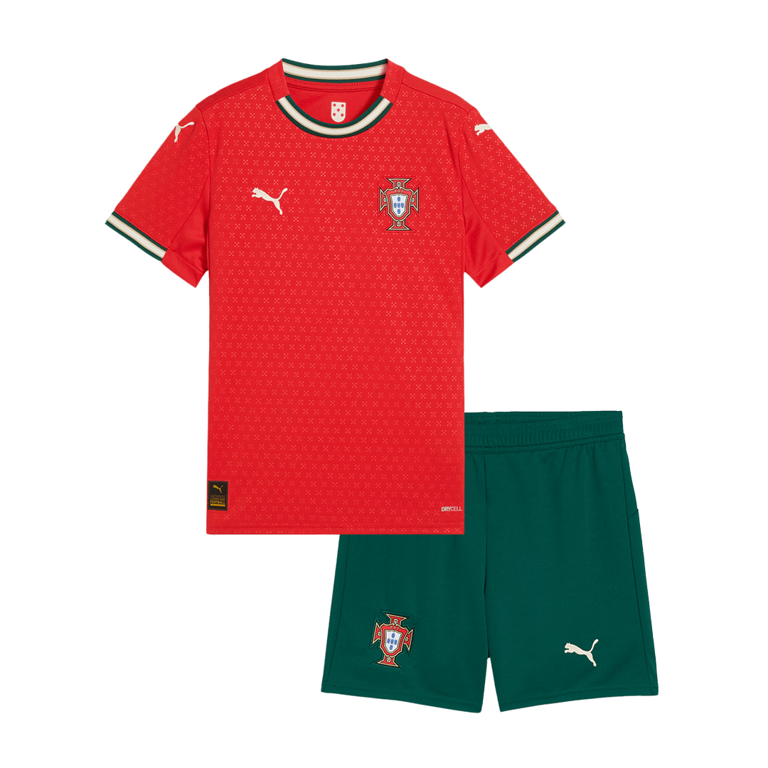 Miniconjunto Portugal 2025 Primera Equipación Local Niño (Camiseta + Pantalón Corto) - camisetasfutbol