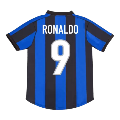 Camiseta Retro 1999/00 RONALDO #9 Inter de Milán Primera Equipación Local Hombre - Versión Hincha - camisetasfutbol