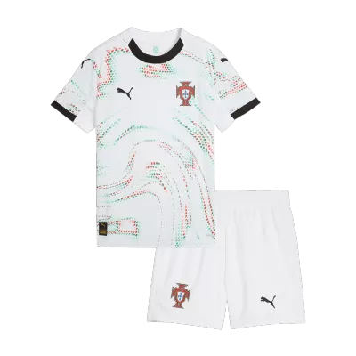 Miniconjunto Portugal 2025 Segunda Equipación Visitante Niño (Camiseta + Pantalón Corto) - camisetasfutbol