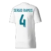 Camiseta Retro 2017/18 SERGIO RAMOS #4 Real Madrid Primera Equipación Local Hombre - Versión Hincha - camisetasfutbol