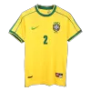 Camiseta Retro 1998 CAFU #2 Brazil Primera Equipación Copa del Mundo Local Hombre - Versión Hincha - camisetasfutbol