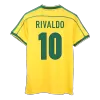 Camiseta Retro 1998 RIVALDO #10 Brazil Primera Equipación Copa del Mundo Local Hombre - Versión Hincha - camisetasfutbol