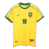 Camiseta Retro 1998 RIVALDO #10 Brazil Primera Equipación Copa del Mundo Local Hombre - Versión Hincha - camisetasfutbol