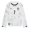 Camiseta Manga Larga RONALDO #7 Portugal 2025 Segunda Equipación Visitante Hombre - Versión Hincha - camisetasfutbol