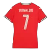 Camiseta RONALDO #7 Portugal 2025 Home Local Mujer - Versión Hincha - camisetasfutbol