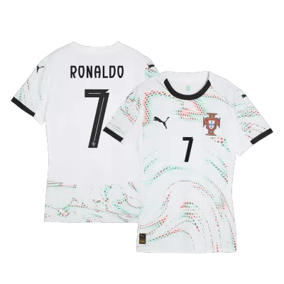 Camiseta RONALDO #7 Portugal 2025 Segunda Equipación Visitante Mujer - Versión Hincha - camisetasfutbol