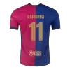 UCL Camiseta Auténtica RAPHINHA #11 Barcelona 2024/25 Home Local Hombre - Versión Jugador - camisetasfutbol