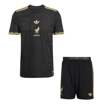 Conjunto Auténtico Mexico 2025 Tercera Equipación Gold Cup Hombre (Camiseta + Pantalón Corto) - camisetasfutbol