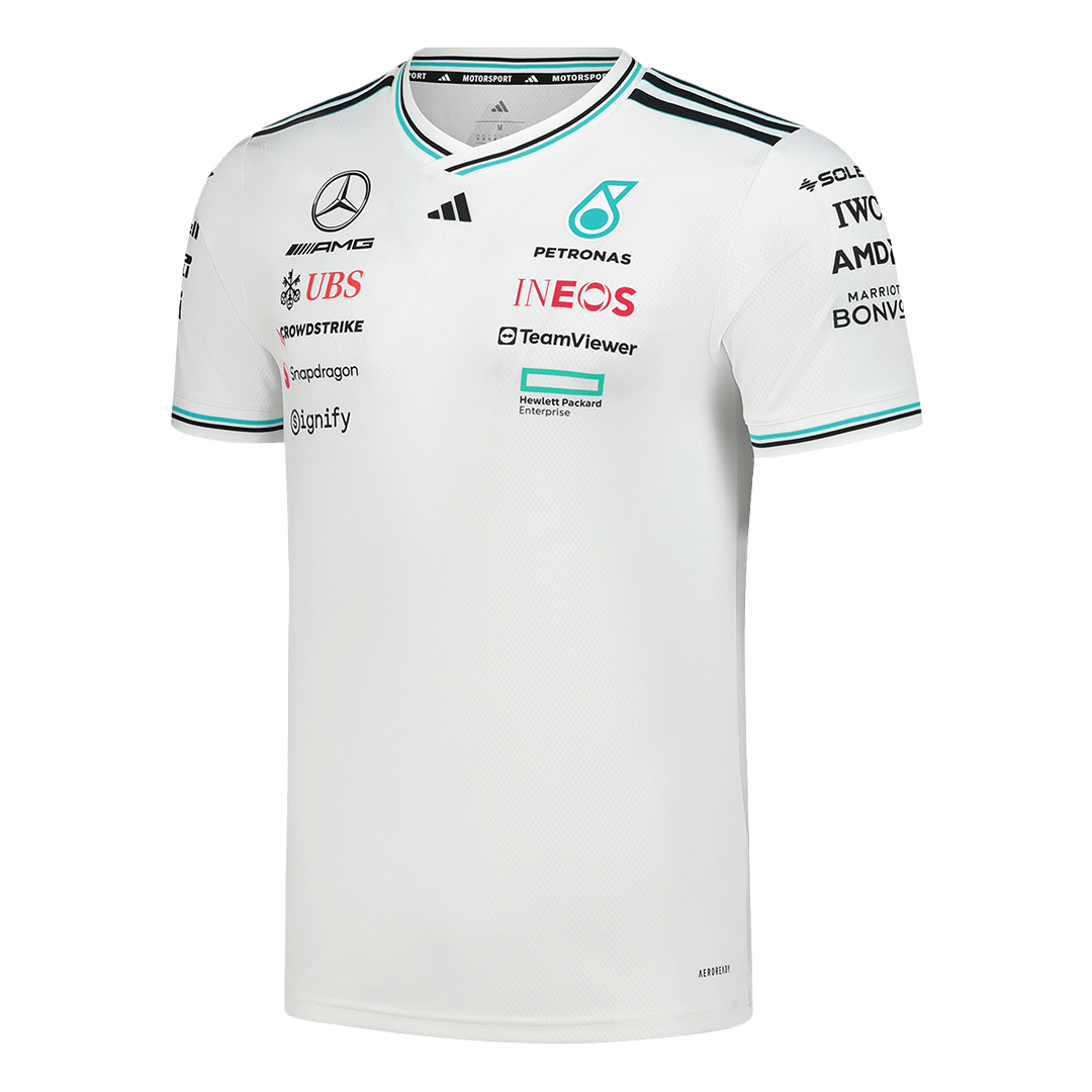 Calidad Premium Camiseta de Mercedes AMG Petronas F1 Team Driver T-Shirt 2025 - White Hombre Rojo - camisetasfutbol