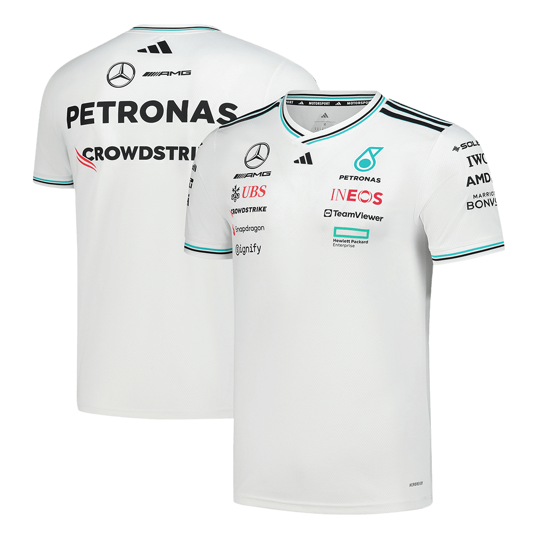 Calidad Premium Camiseta de Mercedes AMG Petronas F1 Team Driver T-Shirt 2025 - White Hombre Rojo - camisetasfutbol