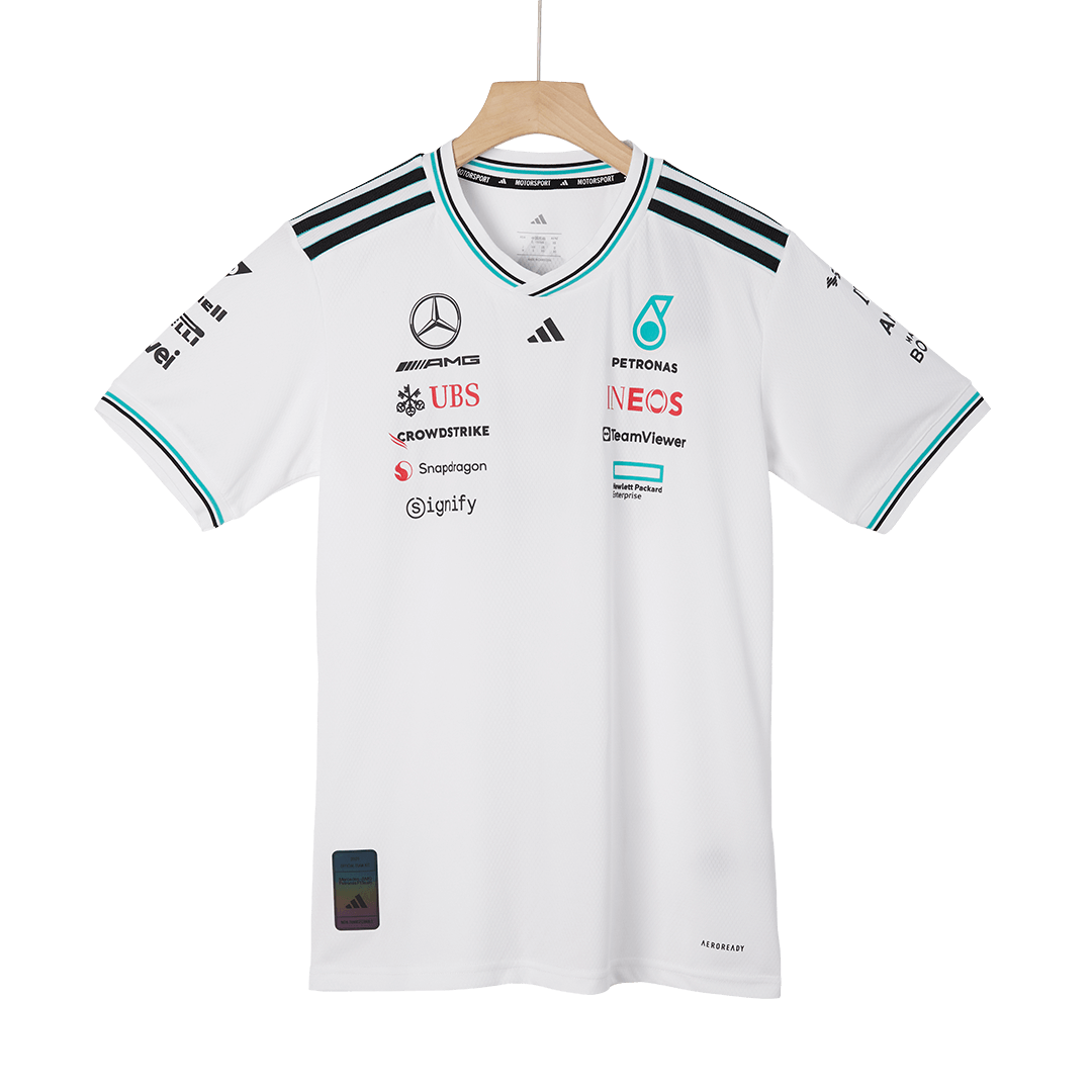 Calidad Premium Camiseta de Mercedes AMG Petronas F1 Team Driver T-Shirt 2025 - White Hombre Rojo - camisetasfutbol