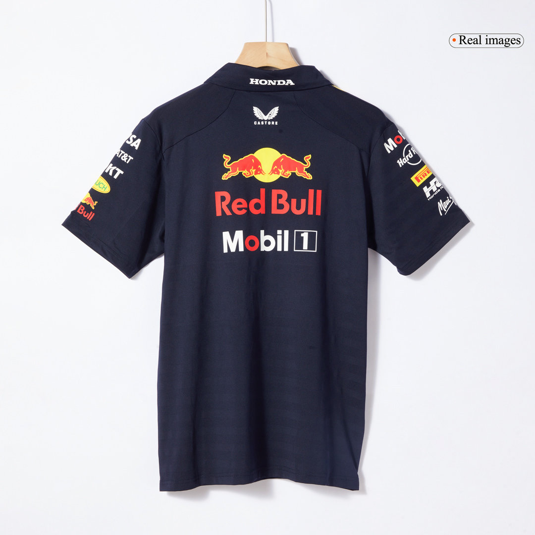 Calidad Premium Camiseta Tipo Polo de Red Bull F1 Racing Team Polo 2025 Navy Hombre Azul Profundo - camisetasfutbol