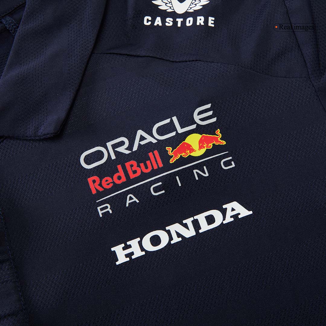 Calidad Premium Camiseta Tipo Polo de Red Bull F1 Racing Team Polo 2025 Navy Hombre Azul Profundo - camisetasfutbol