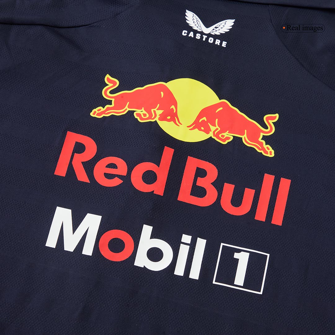 Calidad Premium Camiseta Tipo Polo de Red Bull F1 Racing Team Polo 2025 Navy Hombre Azul Profundo - camisetasfutbol