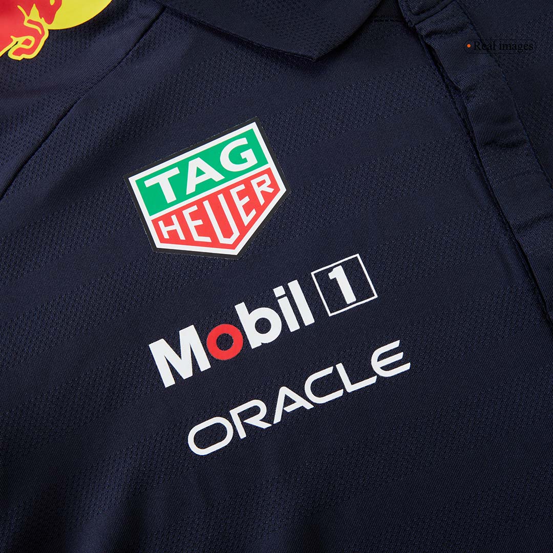 Calidad Premium Camiseta Tipo Polo de Red Bull F1 Racing Team Polo 2025 Navy Hombre Azul Profundo - camisetasfutbol
