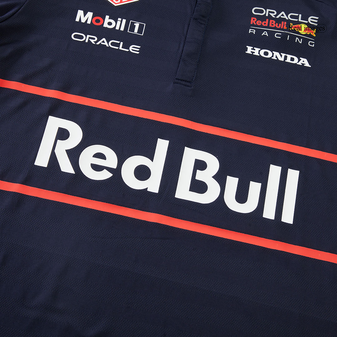 Calidad Premium Camiseta Tipo Polo de Red Bull F1 Racing Team Polo 2025 Navy Hombre Azul Profundo - camisetasfutbol