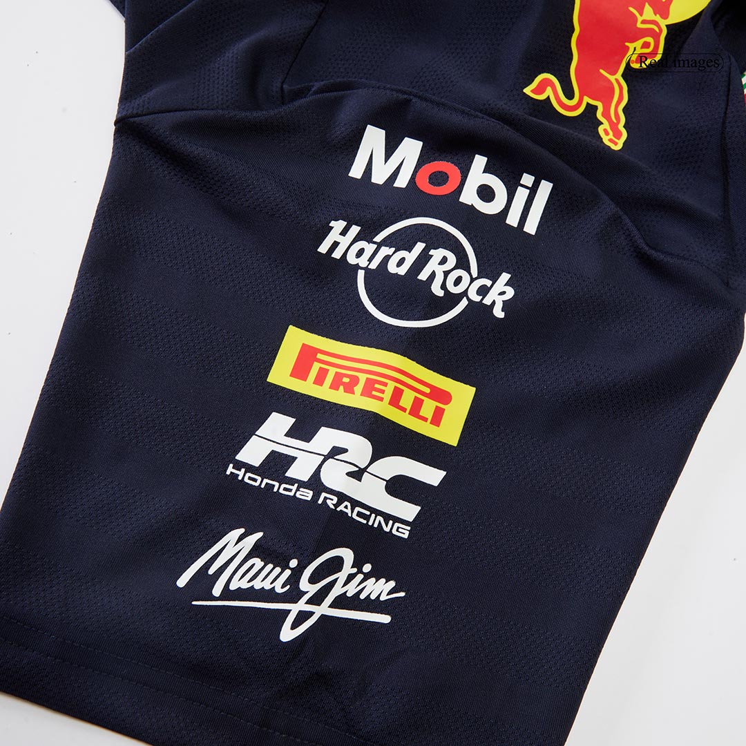 Calidad Premium Camiseta Tipo Polo de Red Bull F1 Racing Team Polo 2025 Navy Hombre Azul Profundo - camisetasfutbol