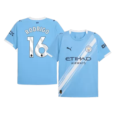 Camiseta RODRIGO #16 Manchester City 2025/26 Home Local Hombre - Versión Hincha - camisetasfutbol