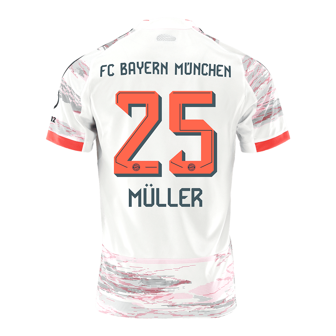 Camiseta MÜLLER #25 Bayern Munich 2025/26 Segunda Equipación - Versión Hincha - camisetasfutbol