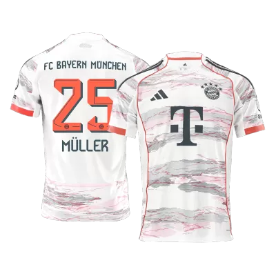 Camiseta MÜLLER #25 Bayern Munich 2025/26 Segunda Equipación - Versión Hincha - camisetasfutbol