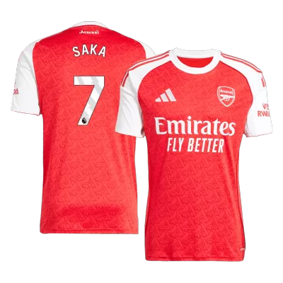 Camiseta SAKA #7 Arsenal 2025/26 Home Local Hombre - Versión Hincha - camisetasfutbol