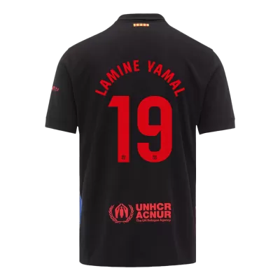 Camiseta LAMINE YAMAL #19 Barcelona Segunda Equipación - Versión Hincha - camisetasfutbol