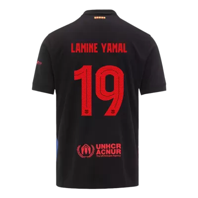 UCL Camiseta LAMINE YAMAL #19 Barcelona Segunda Equipación - Versión Hincha - camisetasfutbol