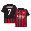 Camiseta GIMENEZ #7 AC Milan 2025/26 Home Local Hombre - Versión Hincha - camisetasfutbol