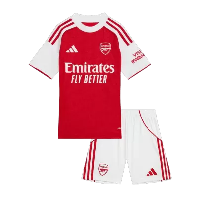 Miniconjunto Arsenal 2025/26 Home Local Niño (Camiseta + Pantalón Corto) - camisetasfutbol
