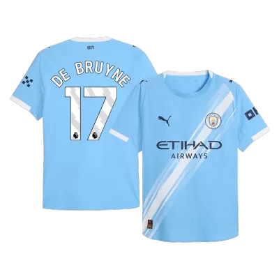 Camiseta Auténtica DE BRUYNE #17 Manchester City 2025/26 Home Local Hombre - Versión Jugador - camisetasfutbol
