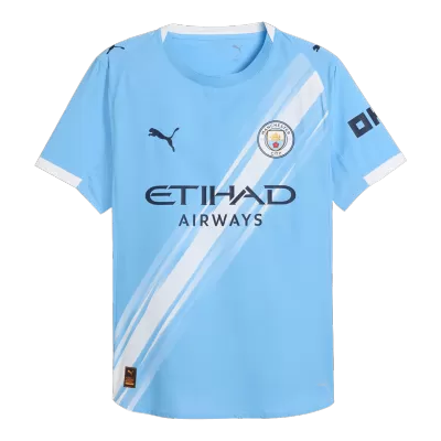 Camiseta Auténtica Manchester City 2025/26 Home Local Hombre - Versión Jugador - camisetasfutbol