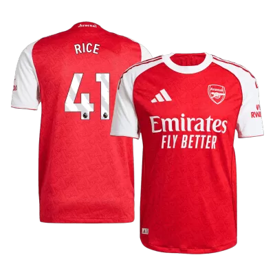 Camiseta Auténtica RICE #41 Arsenal 2025/26 Home Local Hombre - Versión Jugador - camisetasfutbol