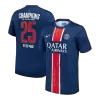 Camiseta CHAMPIONS #25 PSG 2024/25 Home Local Hombre - Versión Hincha - camisetasfutbol