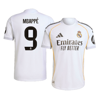 Camiseta Auténtica MBAPPÉ #9 Real Madrid 2025/26 Primera Equipación Hombre - Versión Jugador - camisetasfutbol
