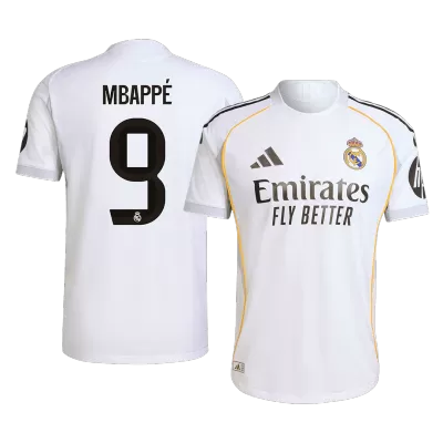 Camiseta Auténtica MBAPPÉ #9 Real Madrid 2025/26 Home Local Hombre - Versión Jugador - camisetasfutbol