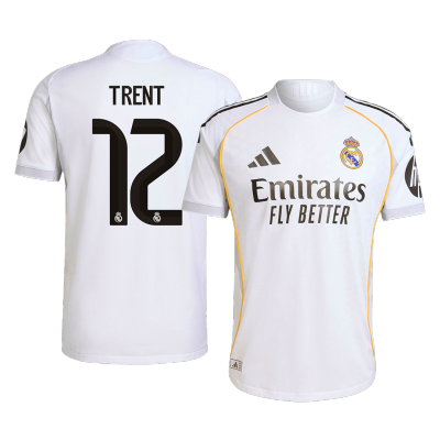 Camiseta Auténtica TRENT #12 Real Madrid 2025/26 Primera Equipación Hombre - Versión Jugador - camisetasfutbol