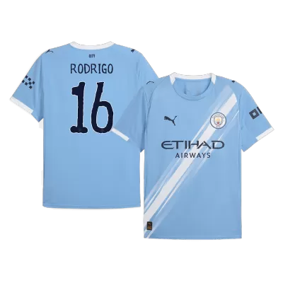 Camiseta RODRIGO #16 Manchester City 2025/26 Home Copa del Mundo Local Hombre - Versión Hincha - camisetasfutbol