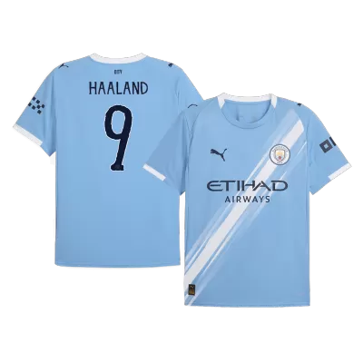 Camiseta HAALAND #9 Manchester City 2025/26 Home Copa del Mundo Local Hombre - Versión Hincha - camisetasfutbol