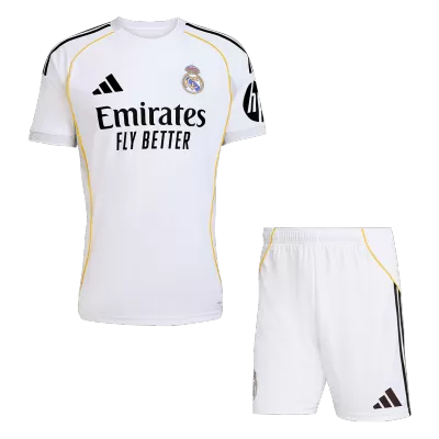 Conjunto Real Madrid 
2025/26 Home Local Hombre (Camiseta + Pantalón Corto) - camisetasfutbol